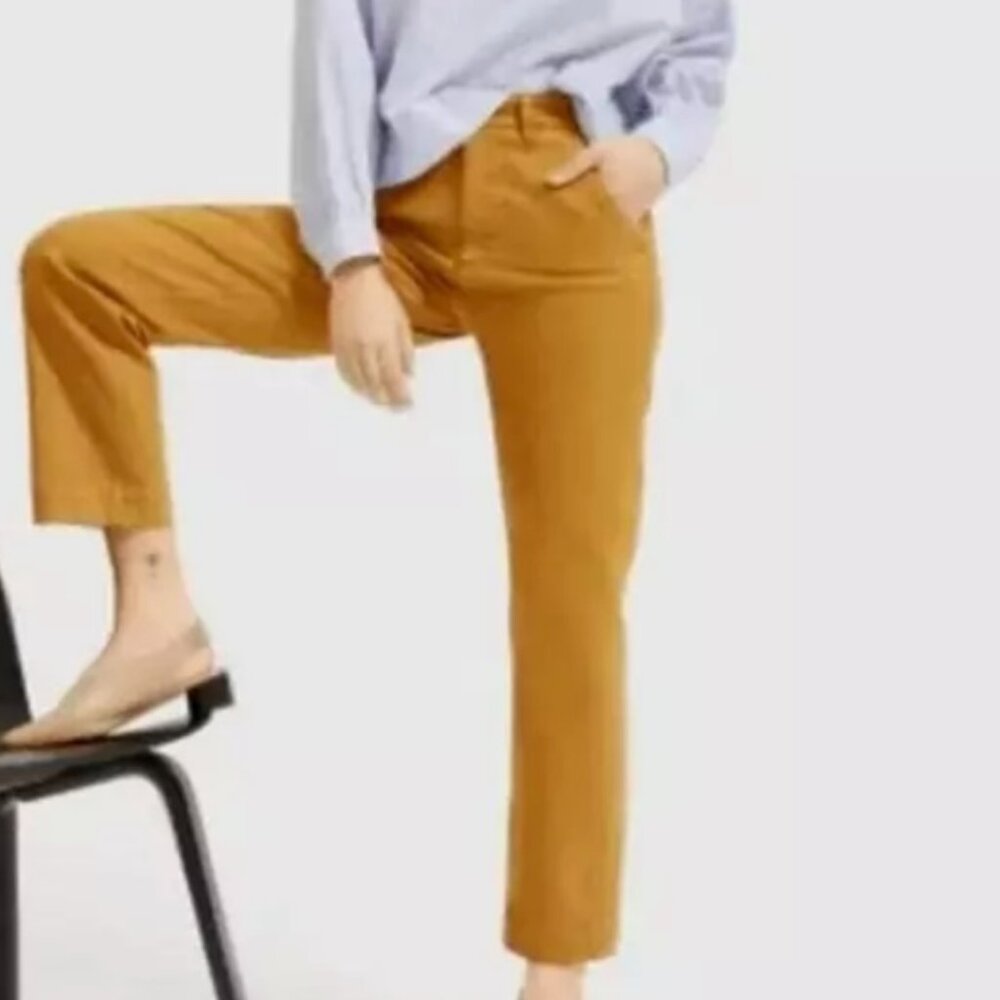 Everlane Straight Leg Regular High Waist Pant